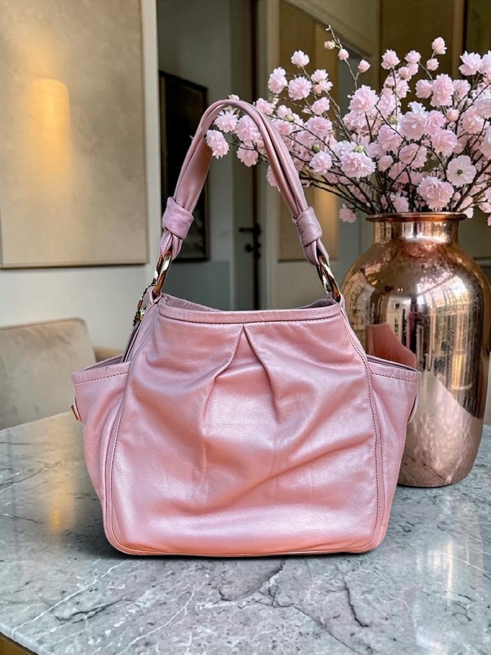 Coach PARK RARE NWOTS 2009 Pink W/Rosegold Hardware